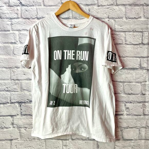 2014 Beyoncé and Jay-z On the run tour official merch t-shirt - Picture 1 of 4